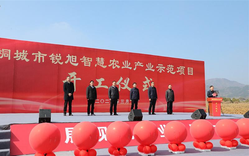 农业招商再突破！桐城市锐旭智慧农业产业示范项目开工建设